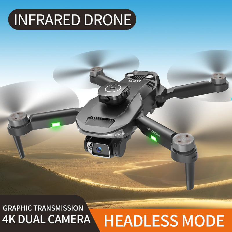 HYTOBP S165 MAX Camera Drone Optical Flow Positioning Four sided Obstacle Avoidance 1503 Brushless Motor LCD Display 3.7V 2000mAH Battery
