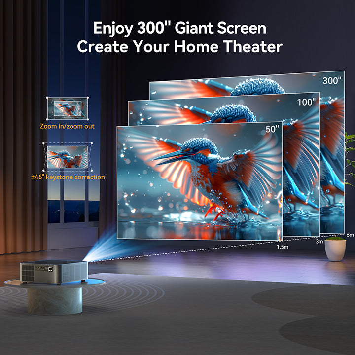 HYTOBP Y3/Y6 Home Theater 4K Projector