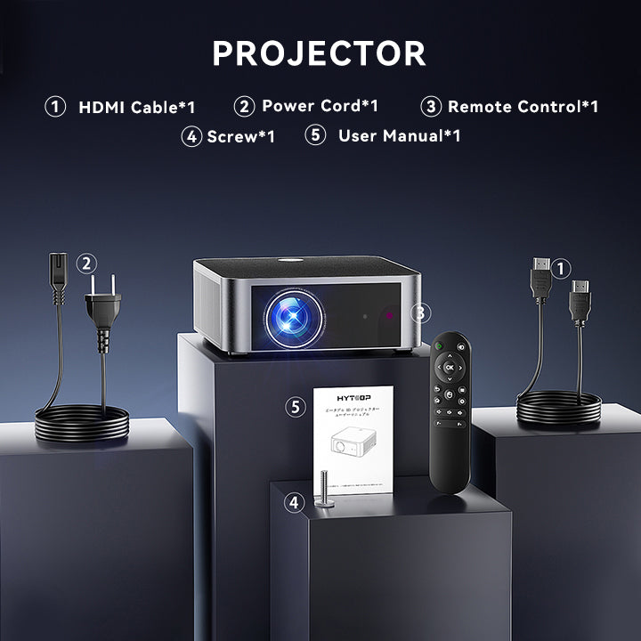 HYTOBP Y3/Y6 Home Theater 4K Projector