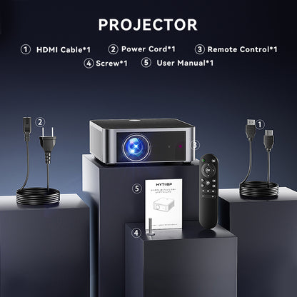 HYTOBP Y3/Y6 Home Theater 4K Projector